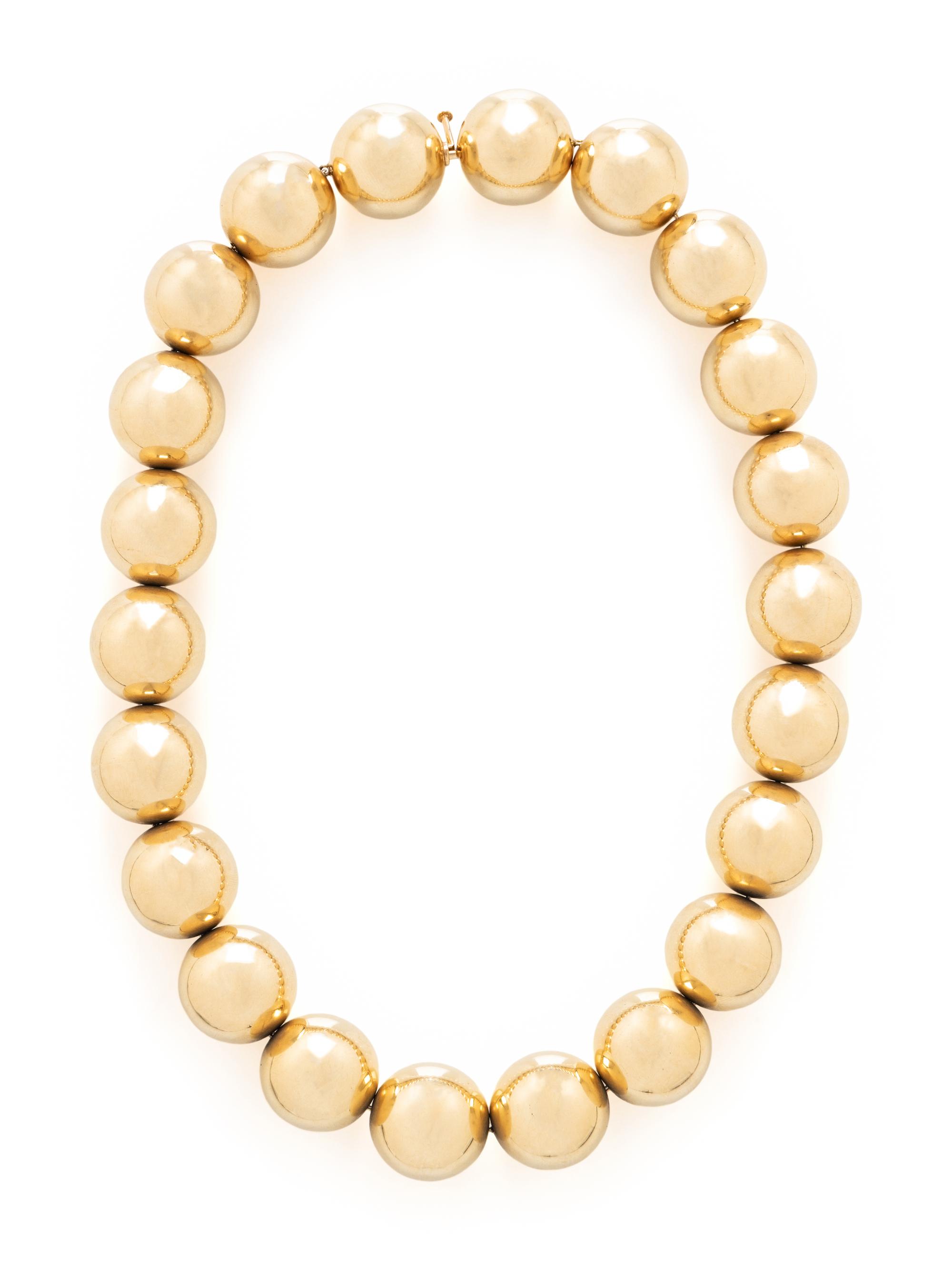 TIFFANY & CO., YELLOW GOLD NECKLACE