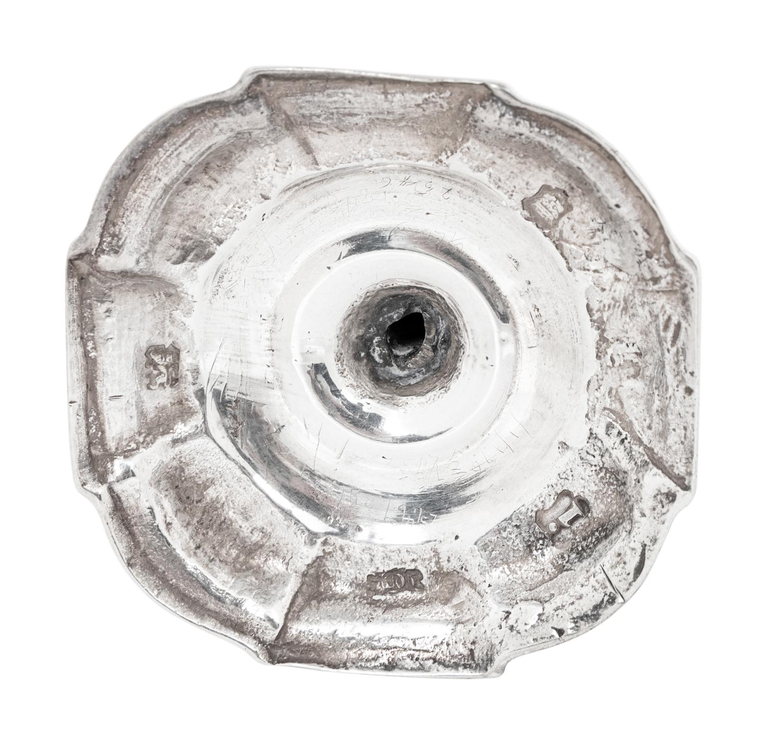 A George II Silver Candlestick