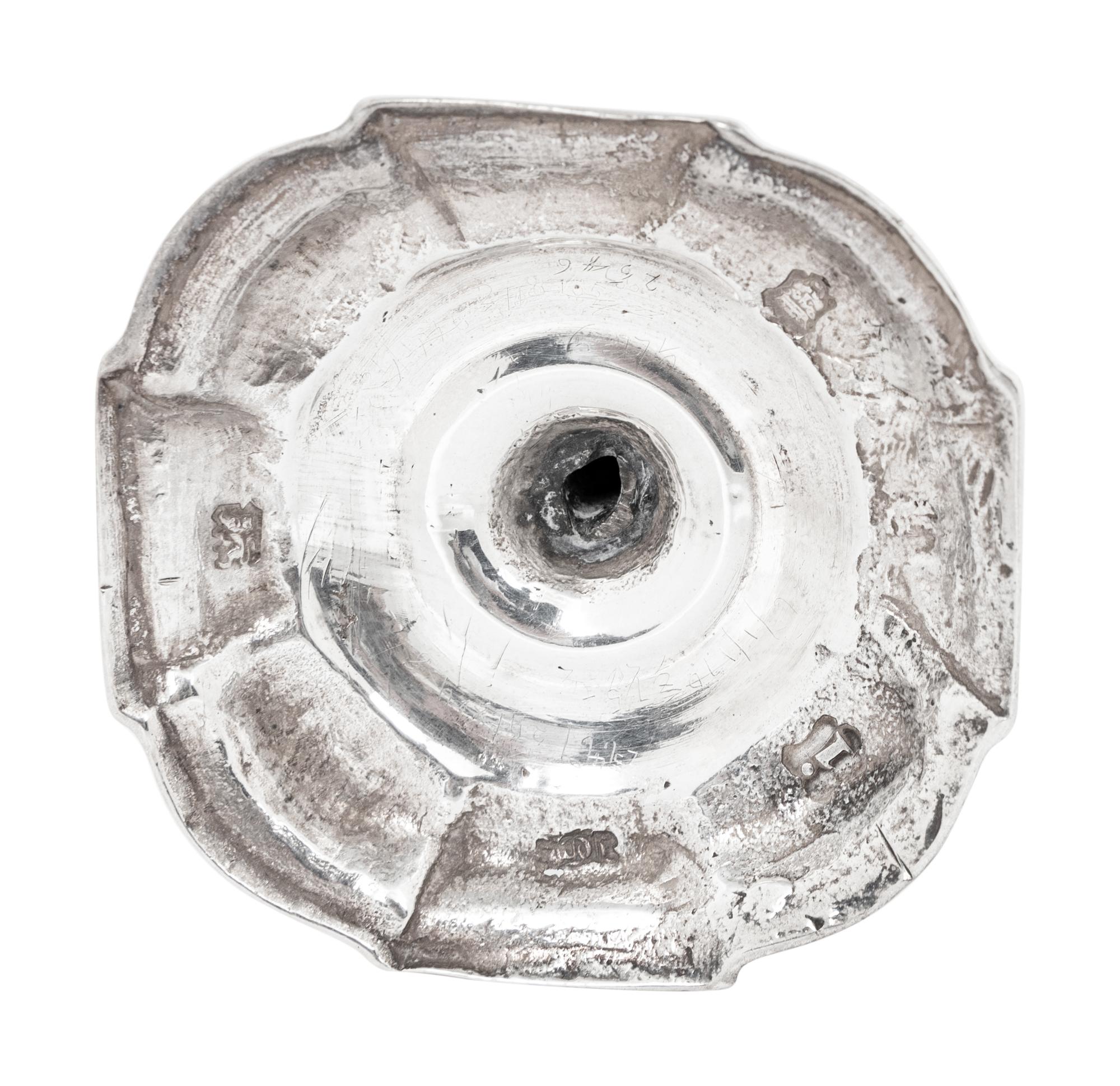 A George II Silver Candlestick