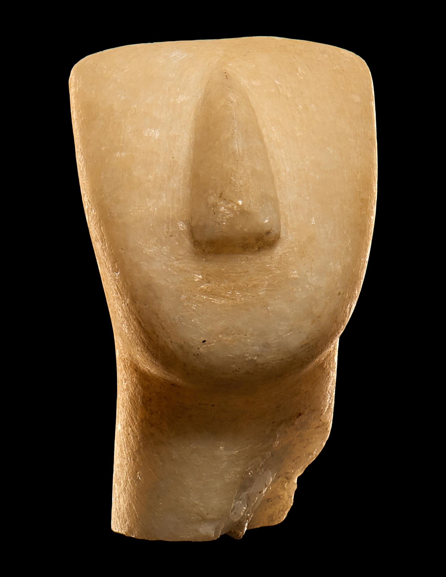 A Cycladic Marble Head