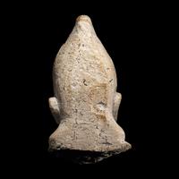 A Cypriot Limestone Votive Head