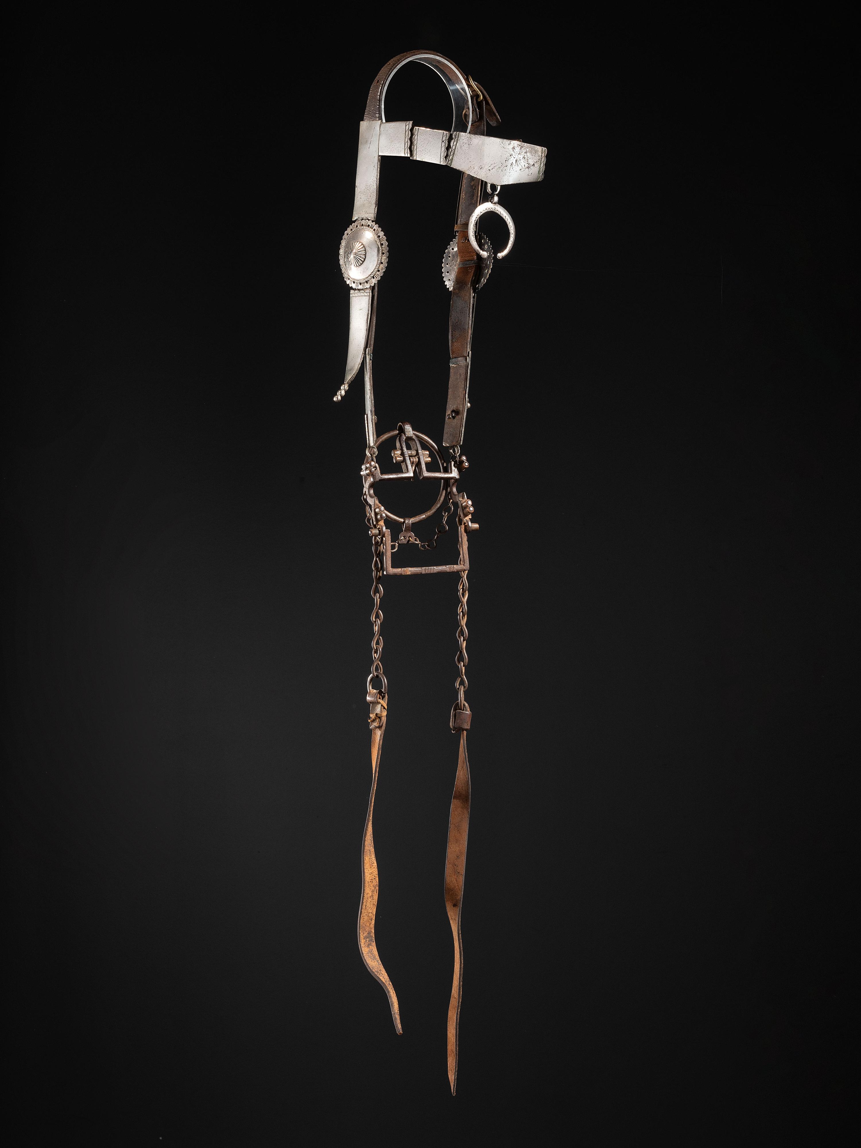 Early Navajo Bridle, with Navajo Ring Bit, Collected by Hoffman Birney (1891-1958)