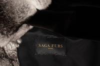 Sheared Mink Jacket with Chinchilla Trim and Fur Scarf