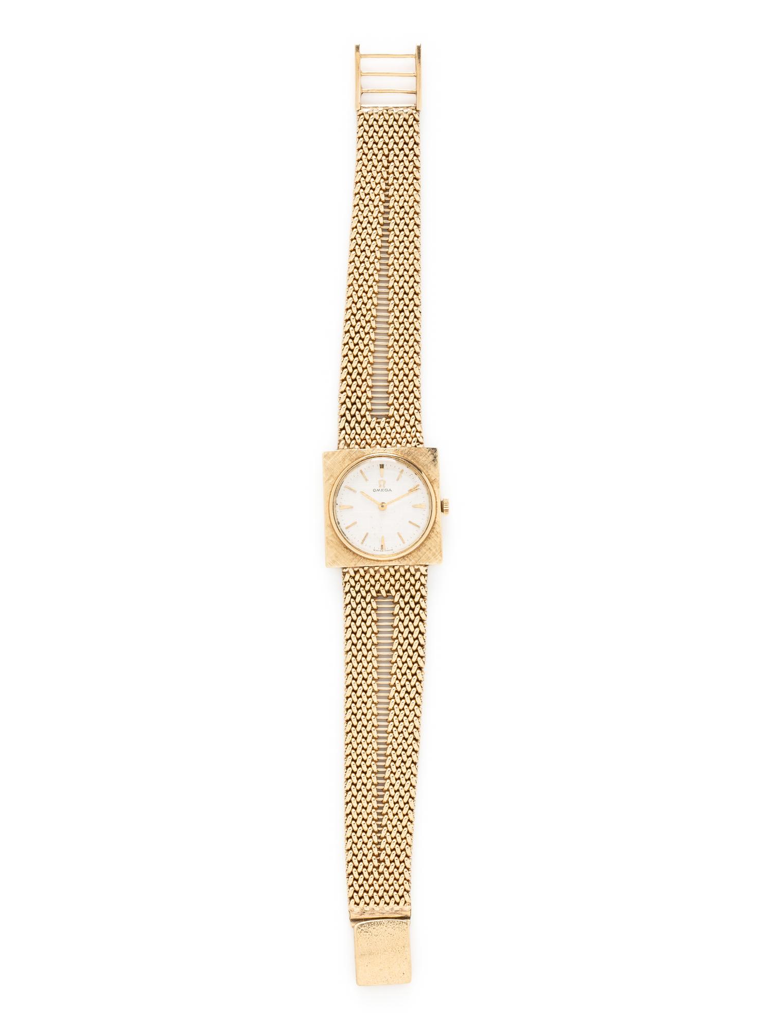 OMEGA, 14K YELLOW GOLD WATCH