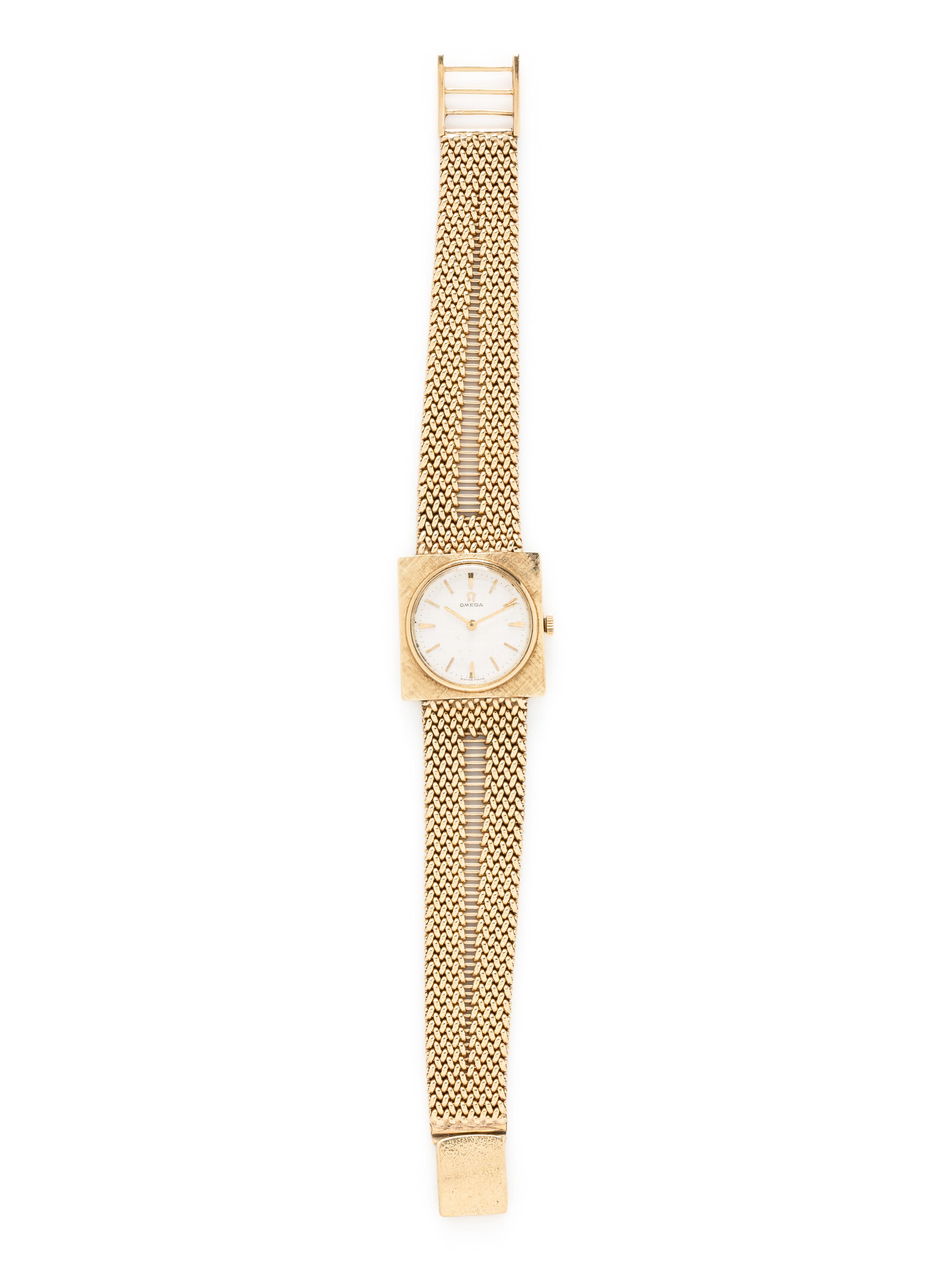 OMEGA, 14K YELLOW GOLD WATCH