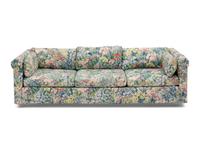 A Pair of Custom Woven Reed Three-Cushion Sofas