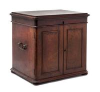 An Edwardian Rosewood Silver Chest Height 18 x width 18 1/2 x depth 14 1/2 inches.