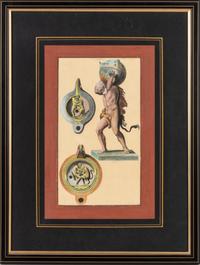Four Italian Colored Engravings