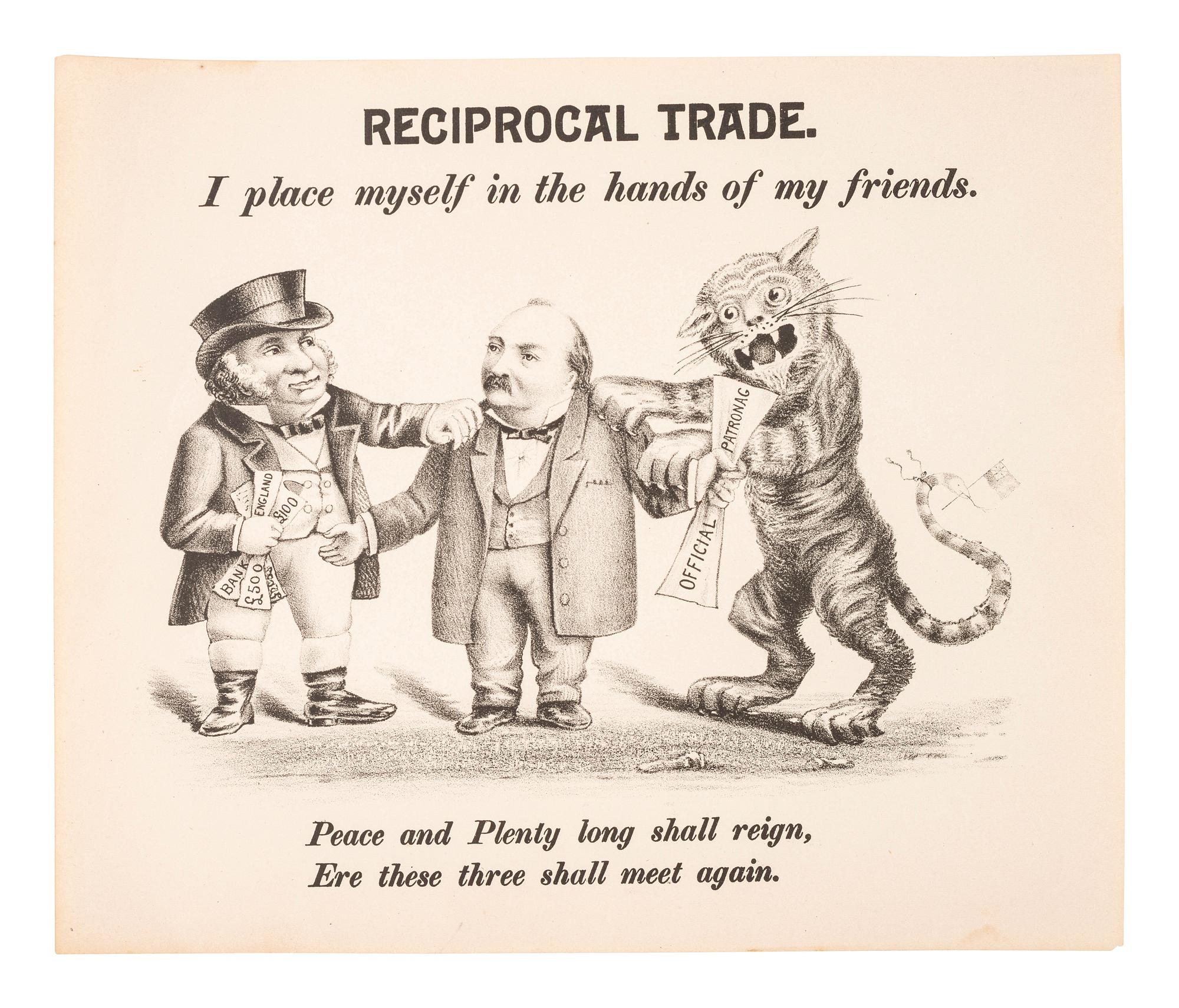 [1888 ELECTION] -- [HARRISON, Benjamin] -- [CLEVELAND, Grover]. A group of fans, covers, cabinet cards, and other ephemera related to the 1888 presidential election, including: