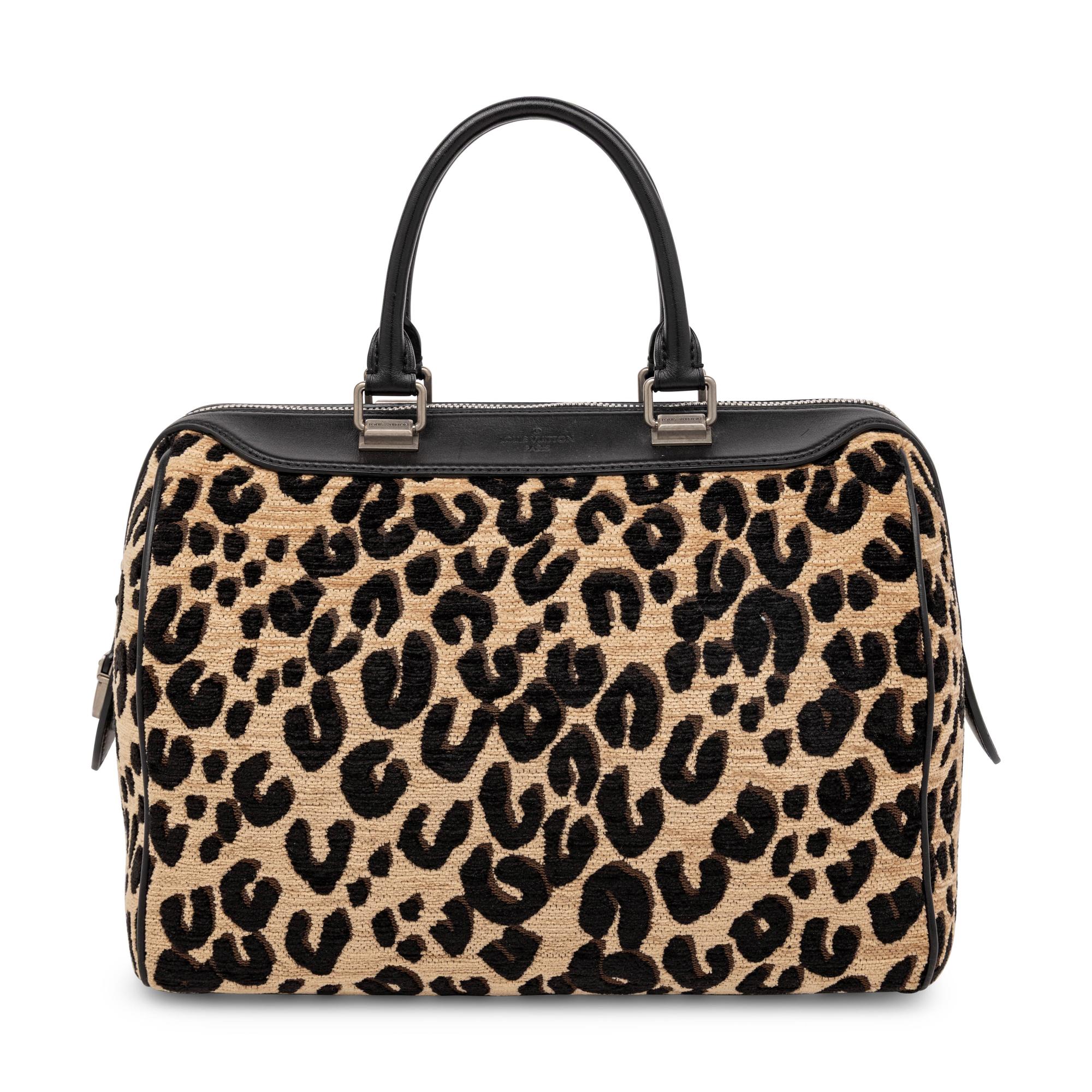 Louis Vuitton, Leopard Jacquard Speedy Handbag
