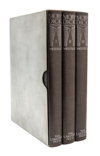 (LAKESIDE PRESS) MELVILLE, HERMAN. Moby Dick. Chicago, 1930. 3 vols. 1/1,000 sets.