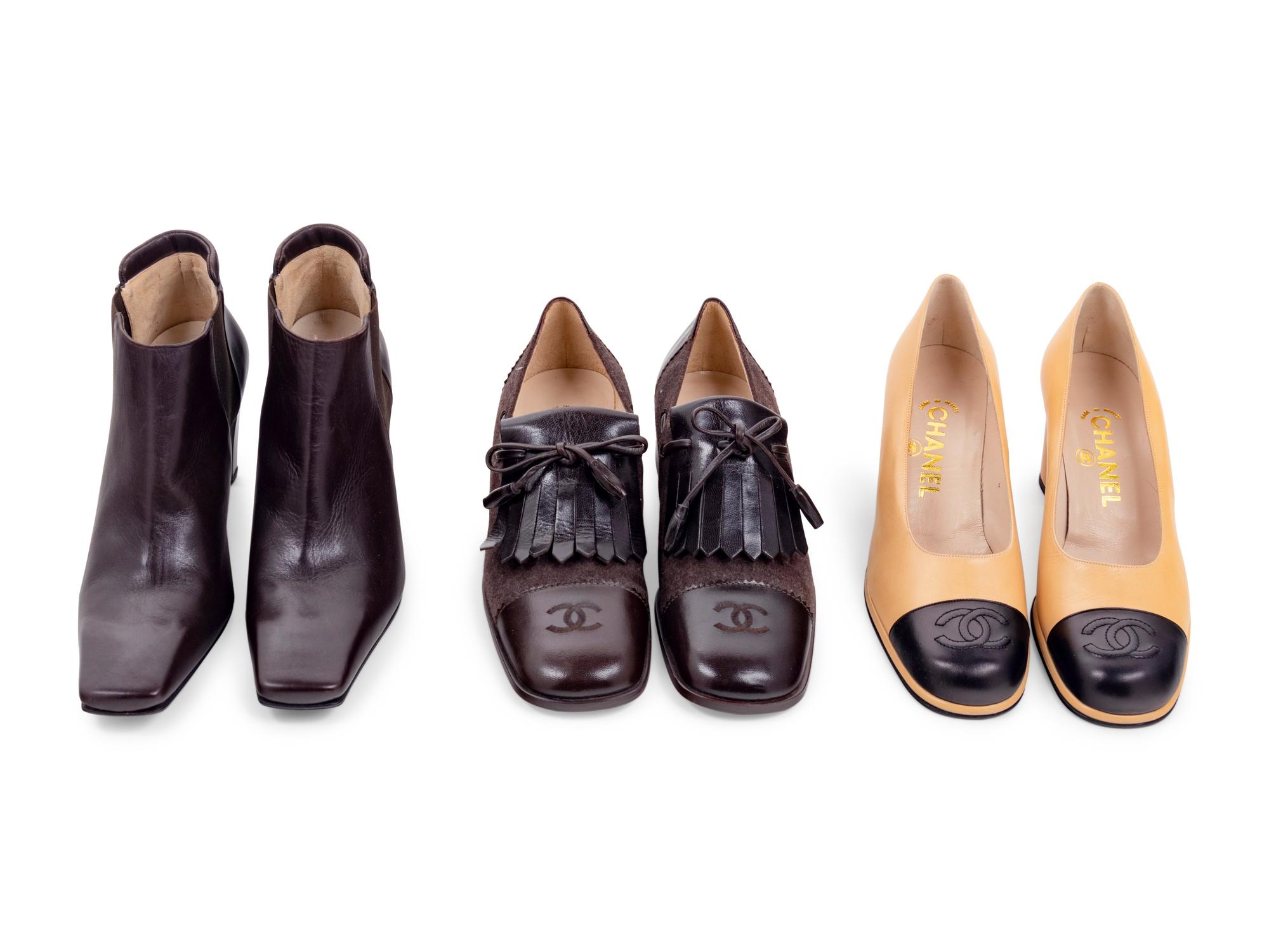 Three Pairs of Chanel Shoes