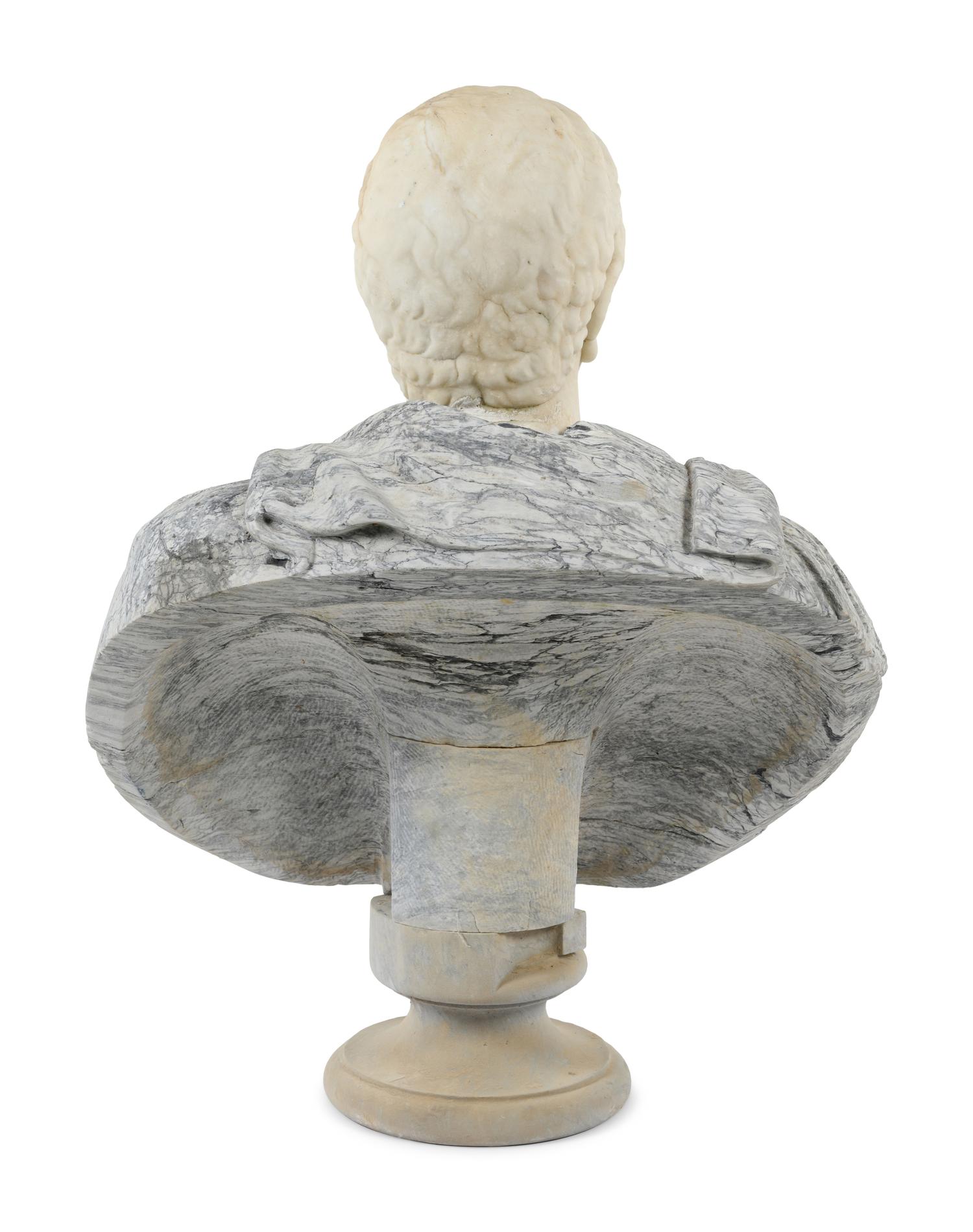 A Marble Bust of Emperor Otho, After the Antique