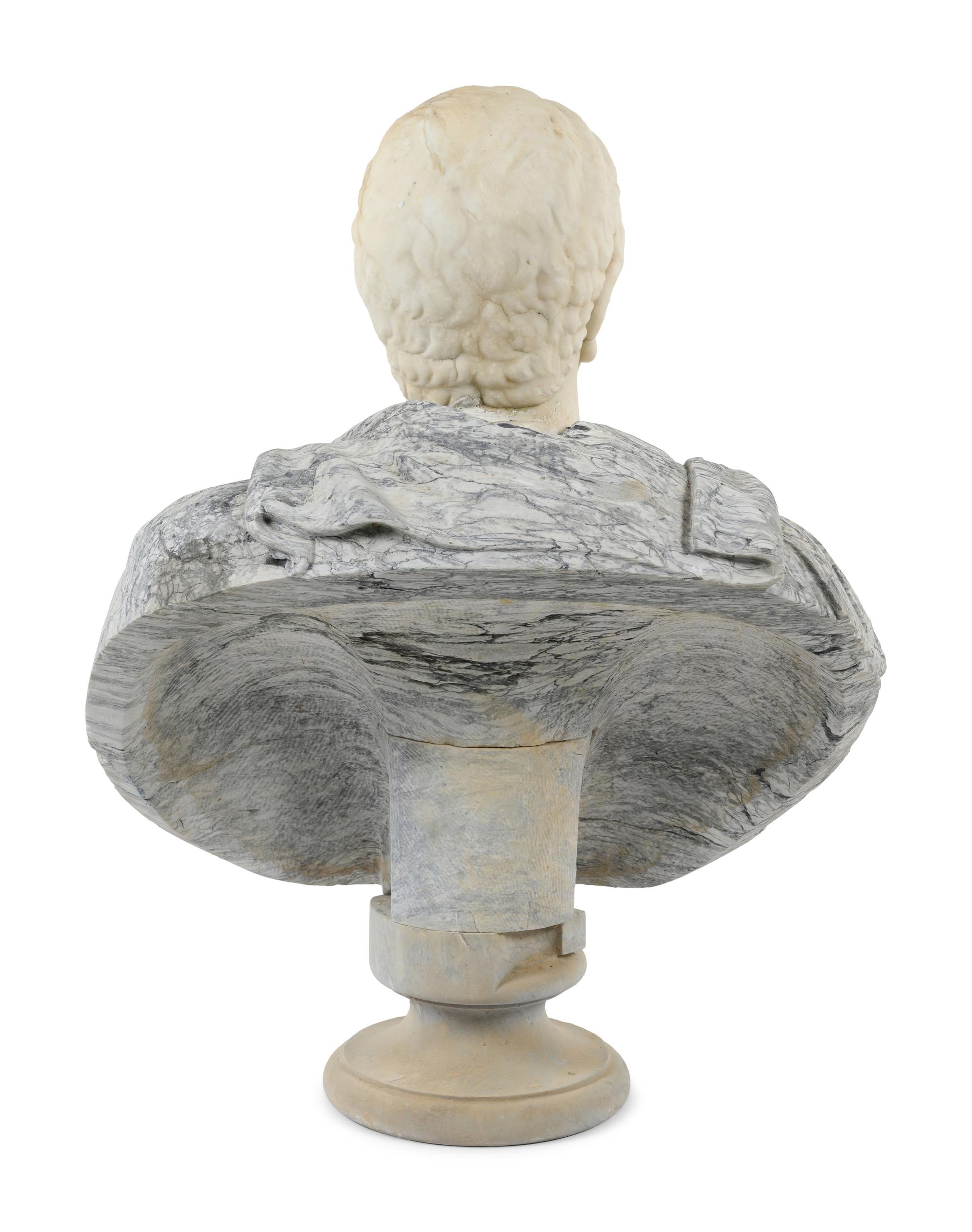 A Marble Bust of Emperor Otho, After the Antique