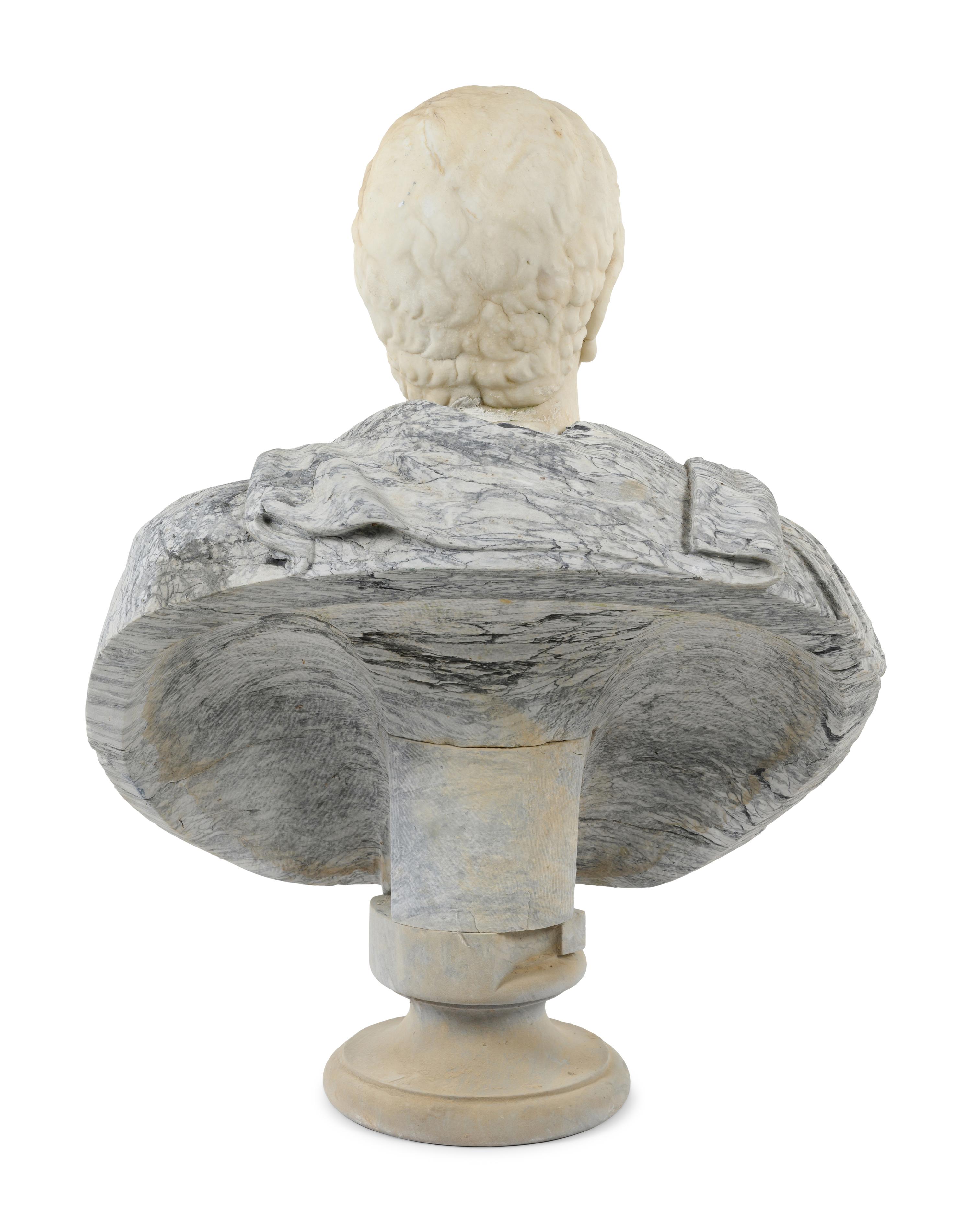 A Marble Bust of Emperor Otho, After the Antique