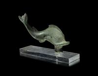 A Greek Bronze Dolphin with Inscription