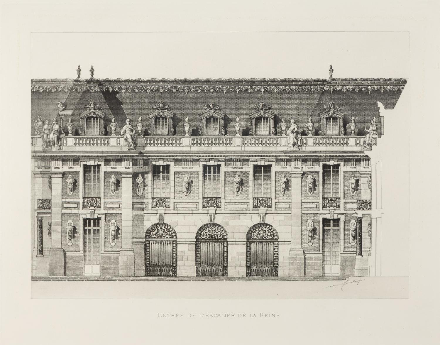 Views of Versailles and the Two Trianons (eight works)