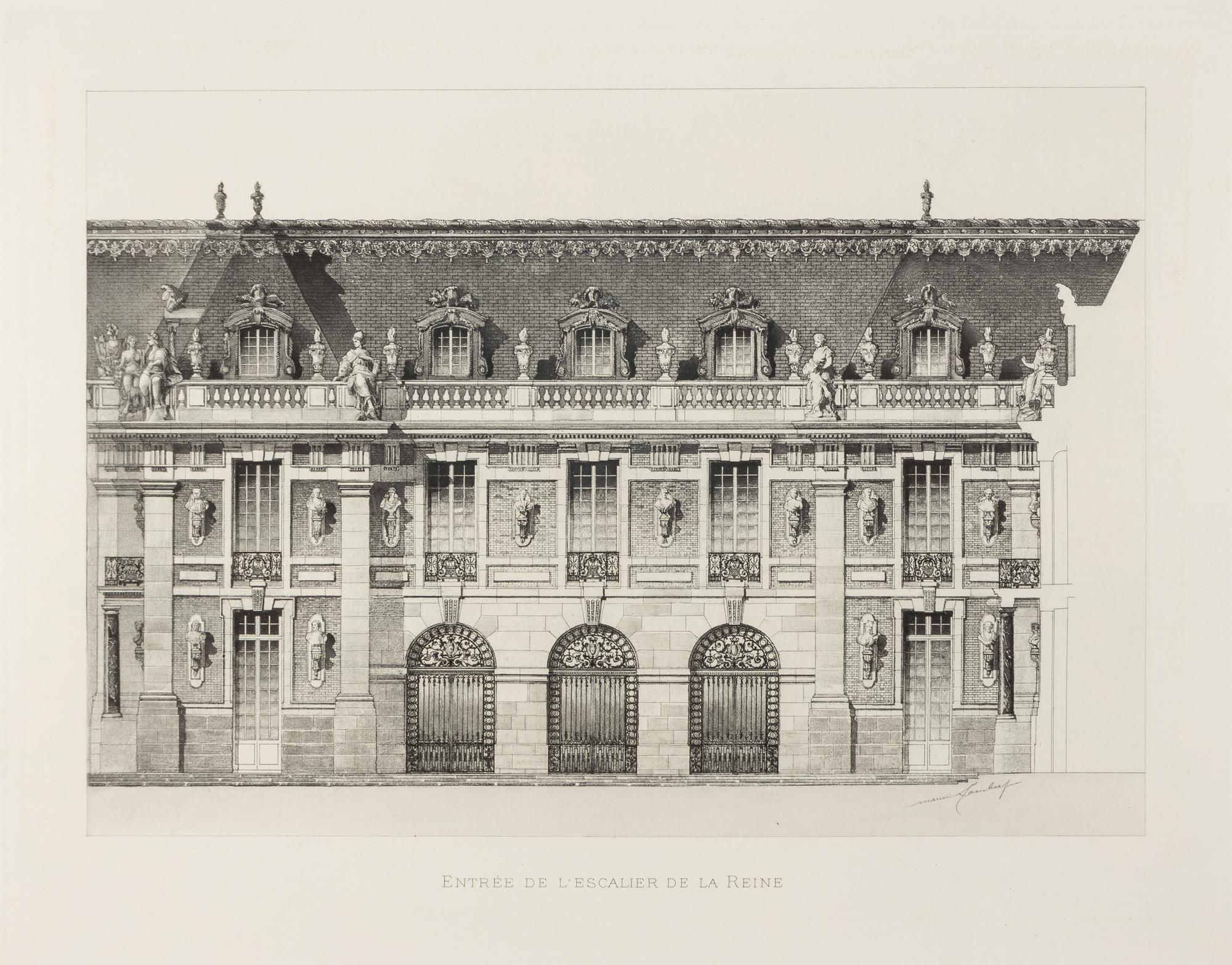 Views of Versailles and the Two Trianons (eight works)