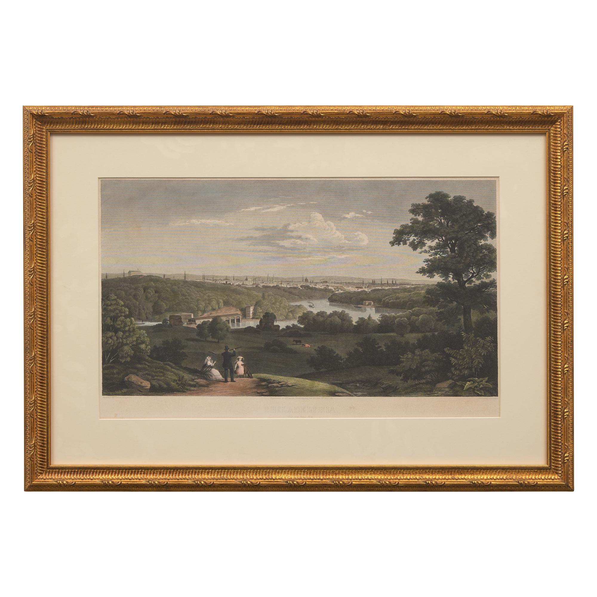 [Philadelphia] Weber, Paul. Philadelphia View From Peters Farm