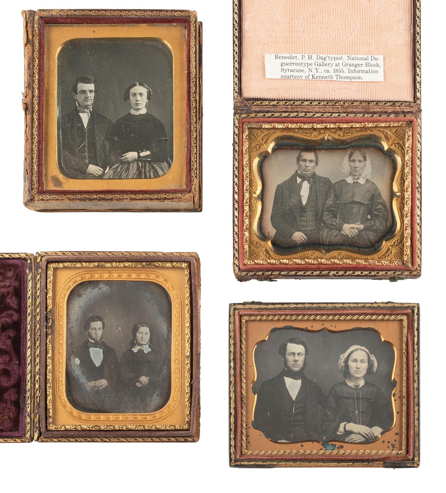 [EARLY PHOTOGRAPHY]. 20 sixth plate daguerreotypes featuring couples.