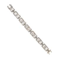 CHARLTON & CO., ART DECO, DIAMOND AND PLATINUM BRACELET
