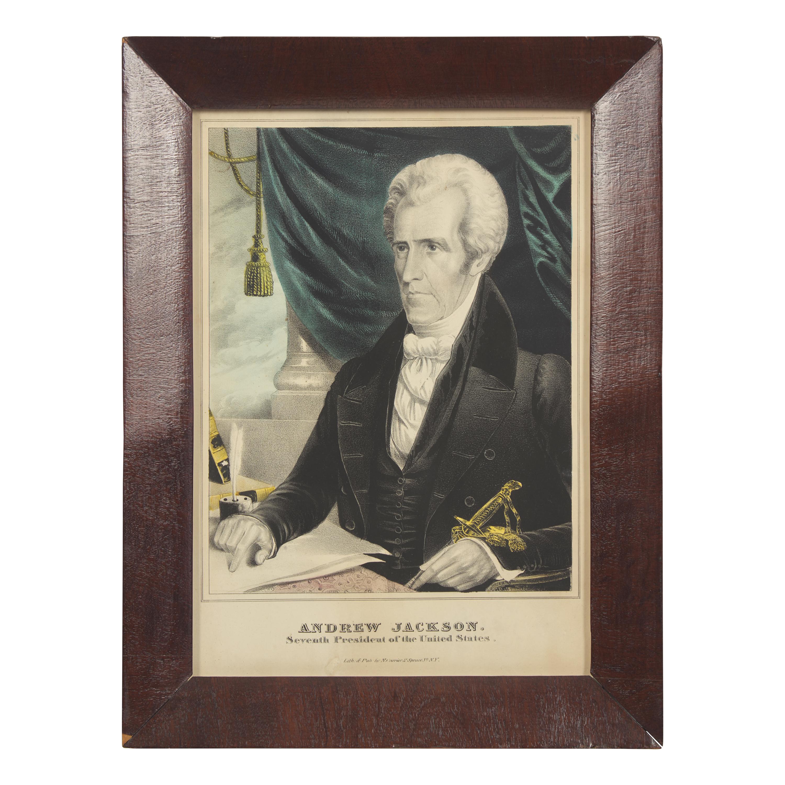 A Rare and Complete Set of Hand-Colored Lithographs of the First Sixteen U.S. Presidents