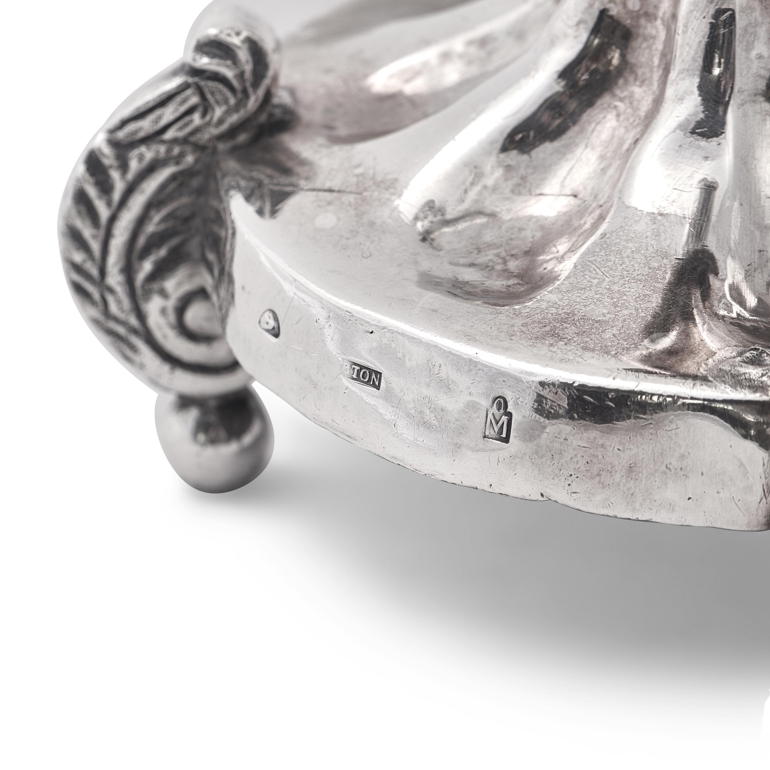 A Set of Four Mexican Silver Candlesticks