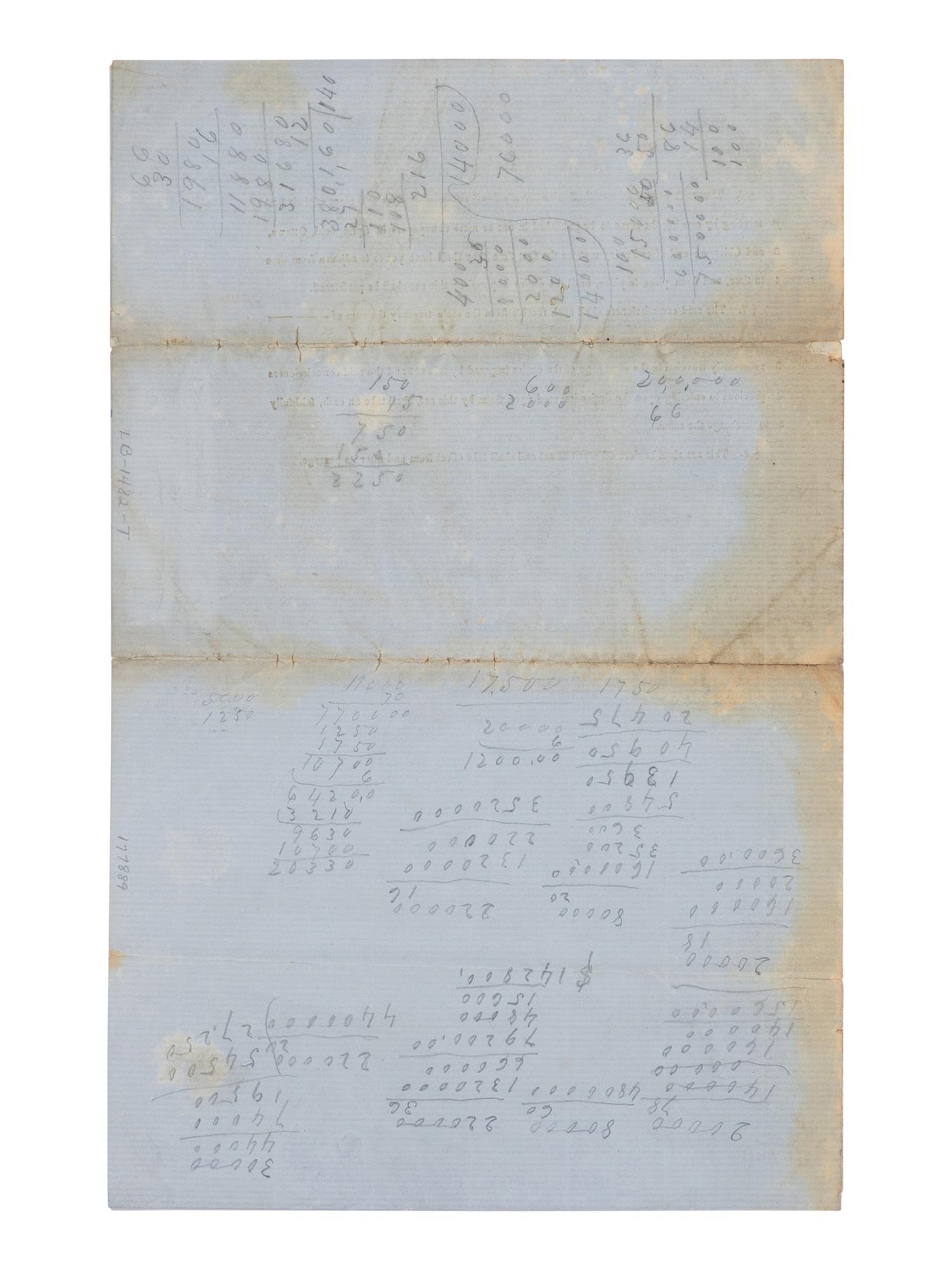 [LINCOLN, Abraham (1809-1865)]. A Bill...for the Settlement of Claims of Contractors of the Illinois and Michigan Canal . Springfield: Illinois General Assembly, 1853.