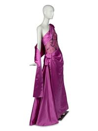 Belleville Sassoon Loran Mullany Pink Satin Gown