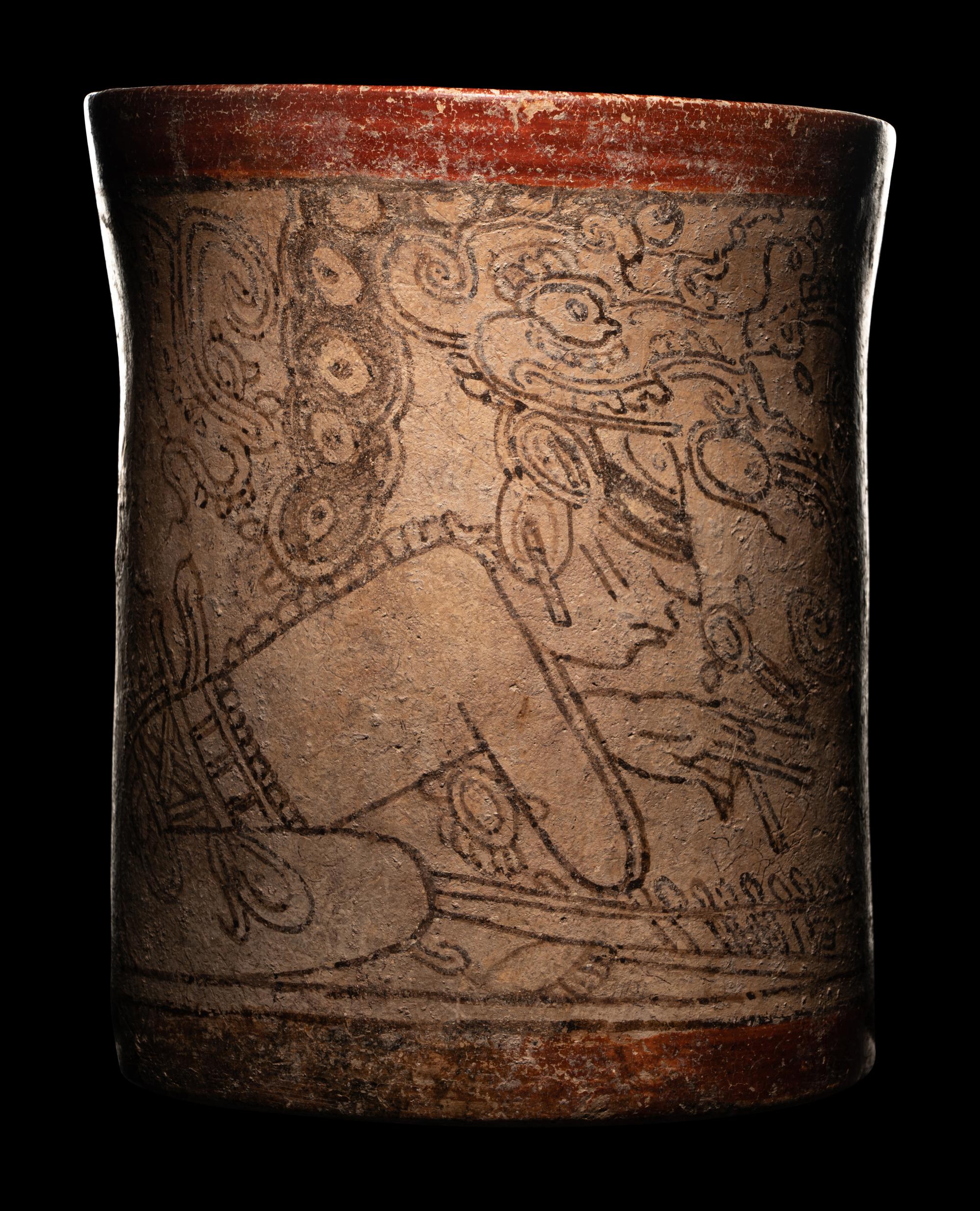 A Maya Codex Style Cylinder Vessel