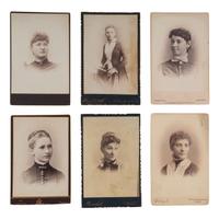 [EARLY PHOTOGRAPHY - PORTRAITURE]. A group of portraits of women, comprising: