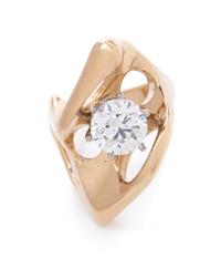 An 18 Karat Yellow Gold and Diamond Ring,