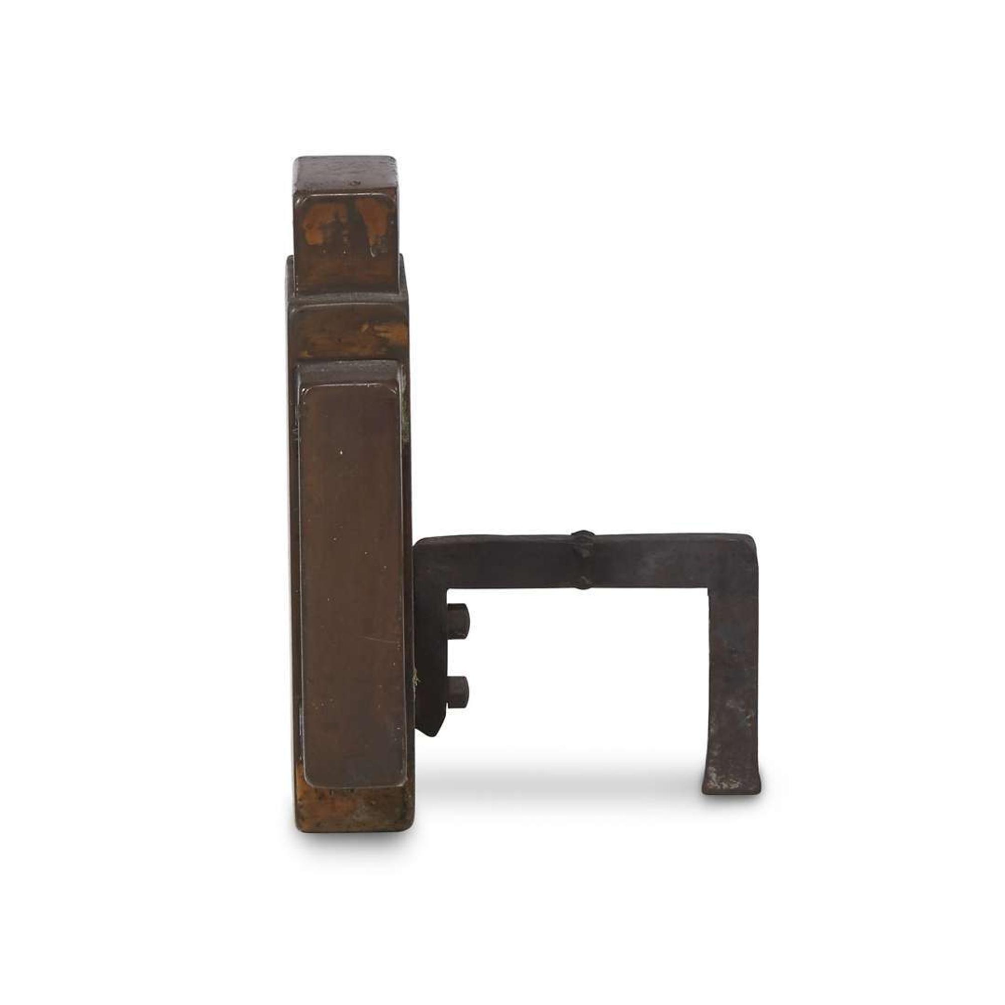 Charles Sumner Greene (1868-1957) and Henry Mather Greene (1870-1954) pair of andirons for the mrs. l.a. robinson House, pasadena,