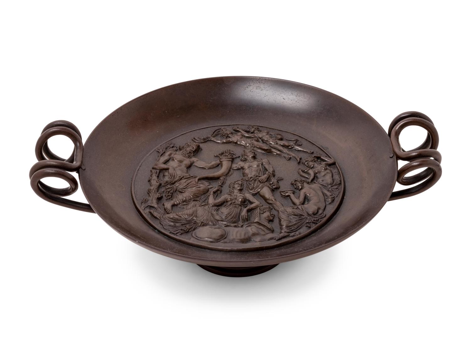 A French Grand Tour Bronze Tazza