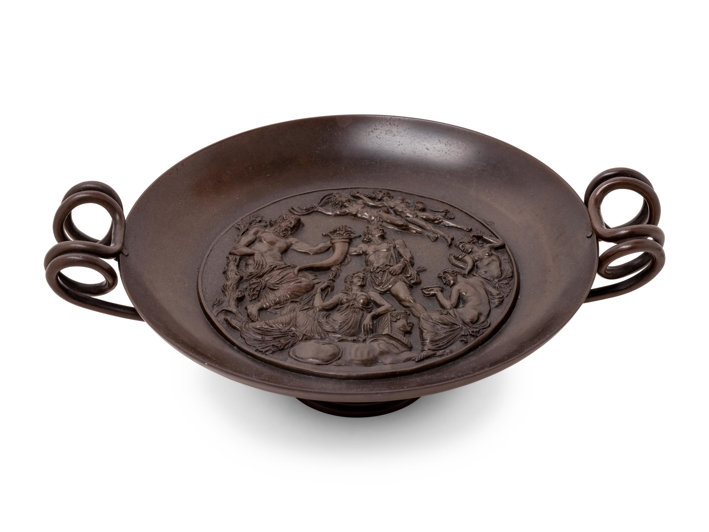 A French Grand Tour Bronze Tazza