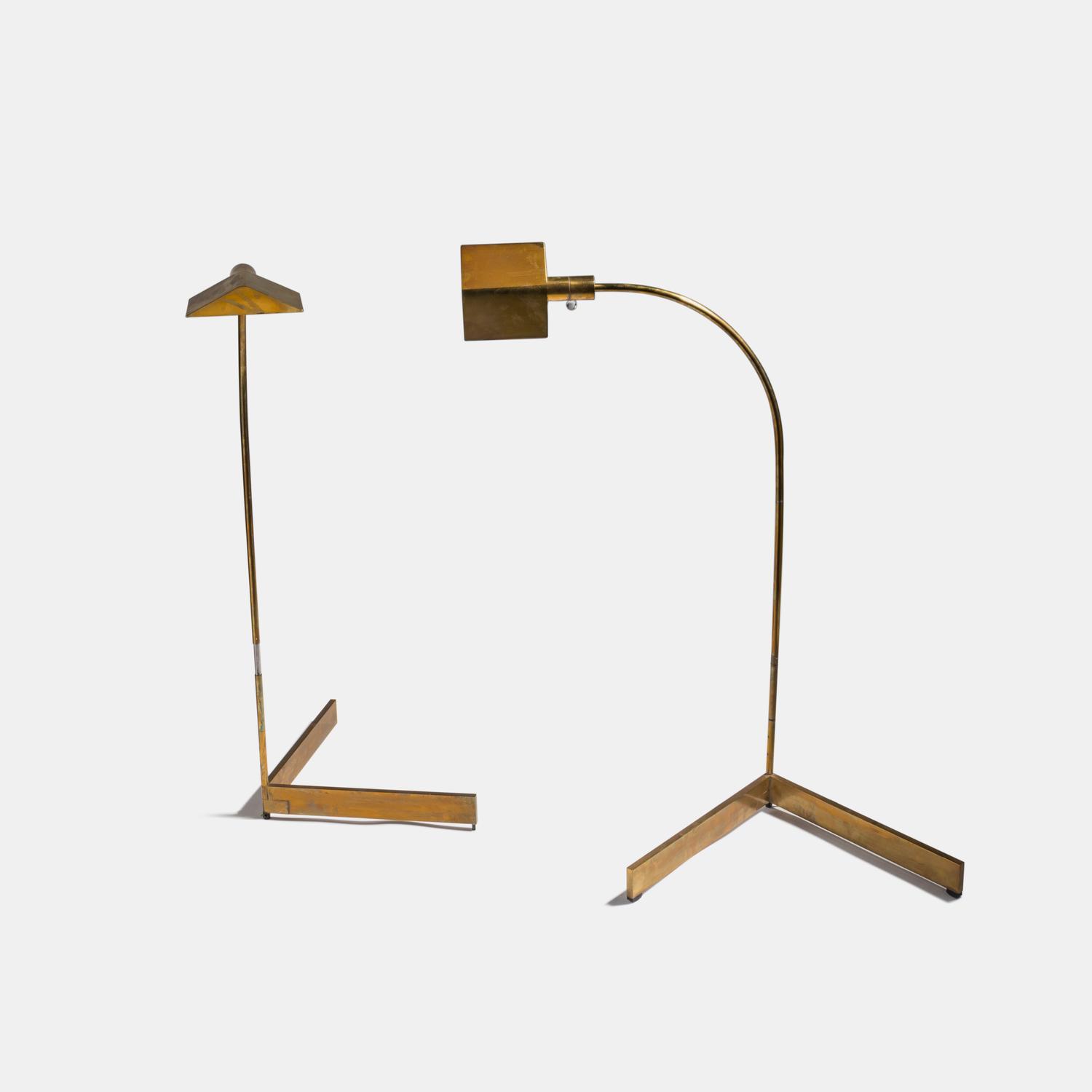 Pair of Floor Lamps, c. 1975 Cedric Hartman Studios, USA