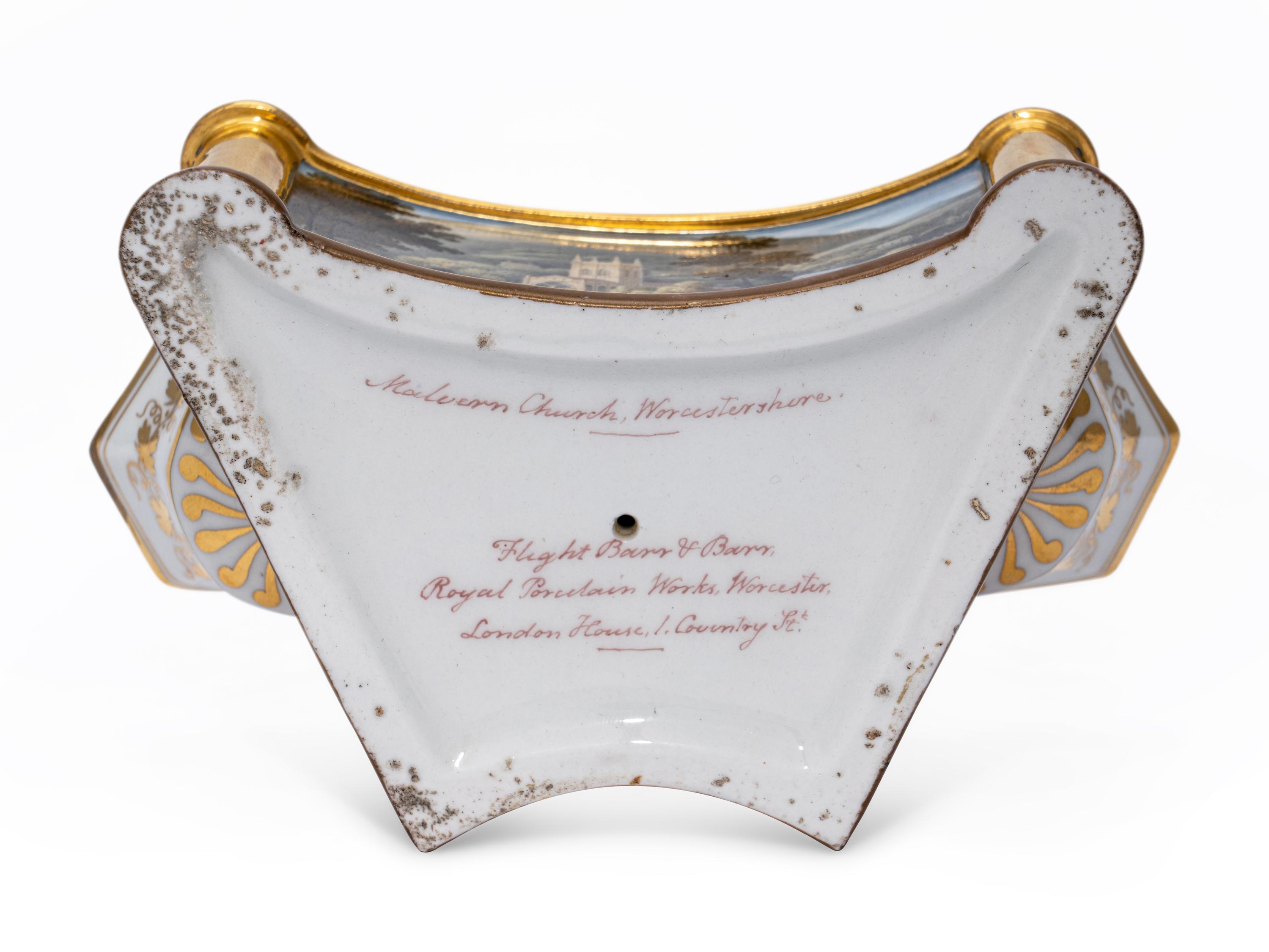 A Flight, Barr and Barr Worcester Porcelain Standish
