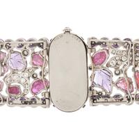 CARTIER, ANTIQUE, WATCH WITH LATER AUSTRIAN BRACELET