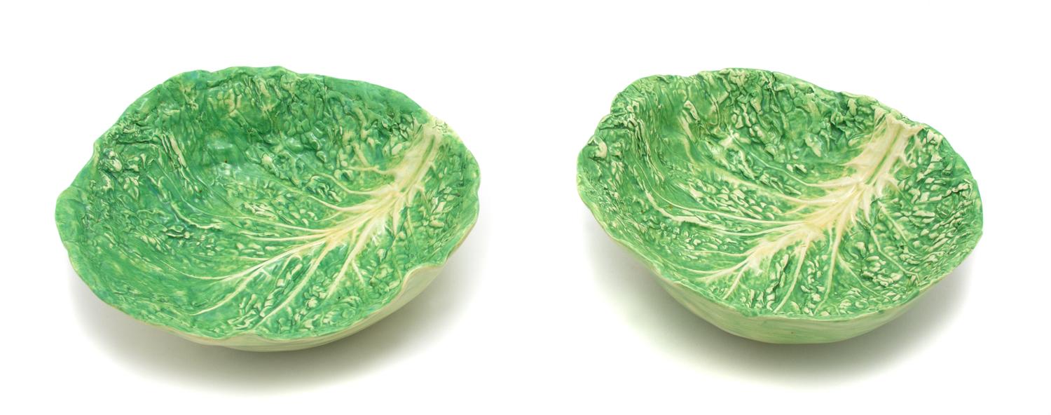 Two Dodie Thayer Lettuceware Serving Bowls Diameter 9 1/4 inches. — 20TH CENTURY