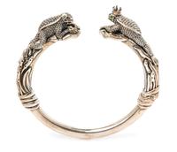 A Sterling Silver and Green Garnet 'Frog Prince' Bangle Bracelet, Kieselstein-Cord for KC Studio, Circa 2010, 37.80 dwts.