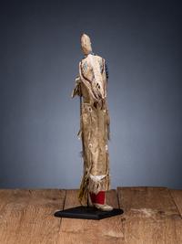 Hidatsa Doll, with Beaded and Quilled Dress