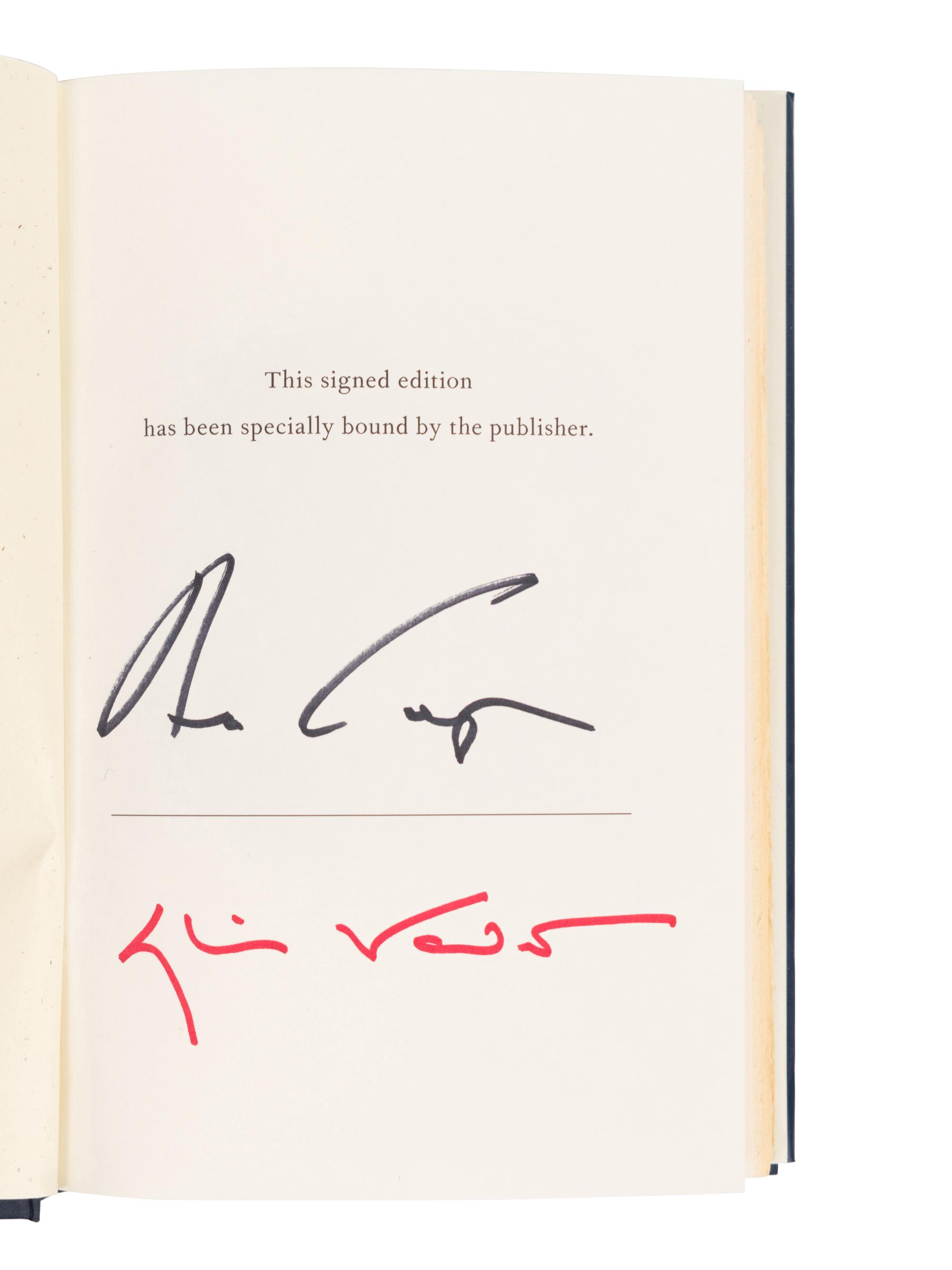 (Celebrity Books) A group of autographed books, comprising: