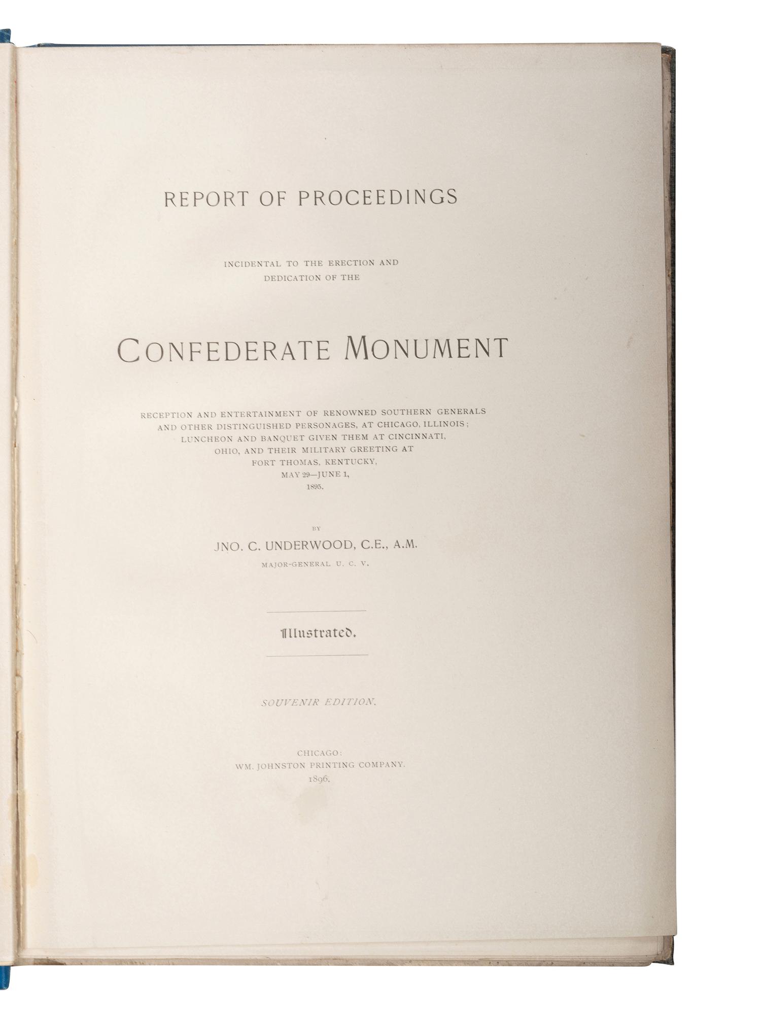 [CIVIL WAR - CONFEDERACY]. A group of memoirs and histories of the Civil War from a Southern perspective, comprising: