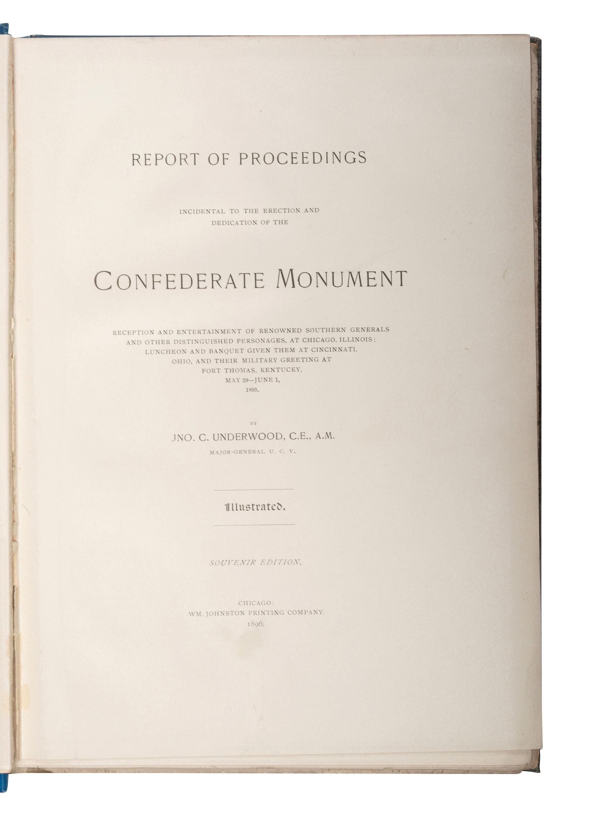 [CIVIL WAR - CONFEDERACY]. A group of memoirs and histories of the Civil War from a Southern perspective, comprising:
