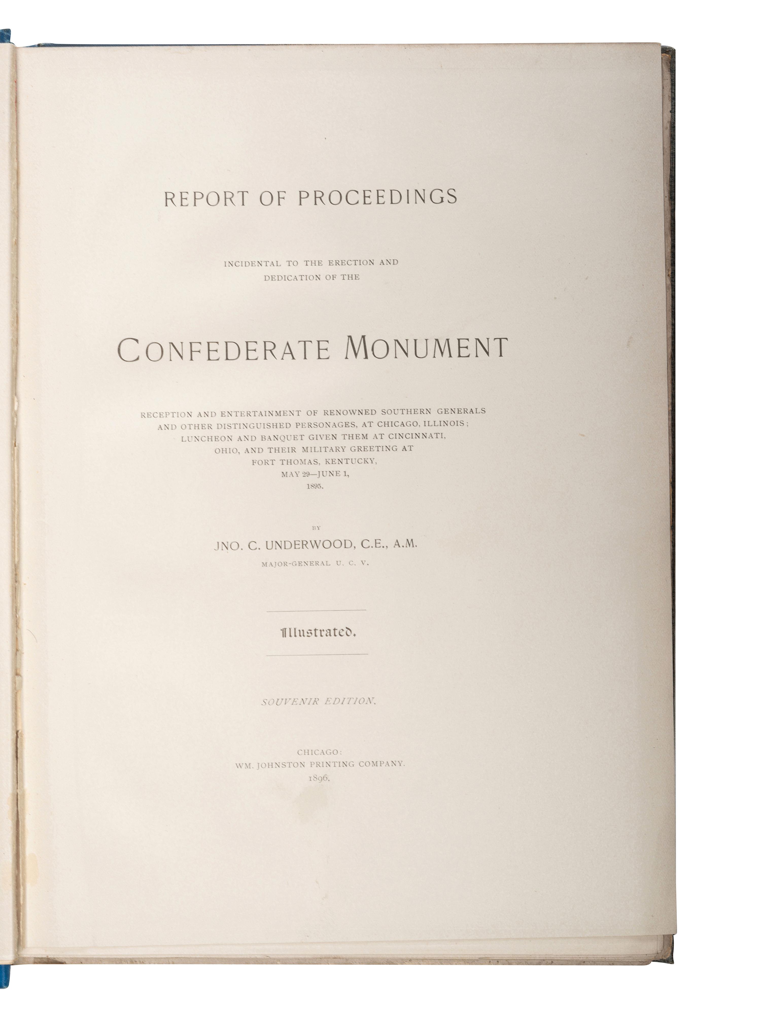 [CIVIL WAR - CONFEDERACY]. A group of memoirs and histories of the Civil War from a Southern perspective, comprising: