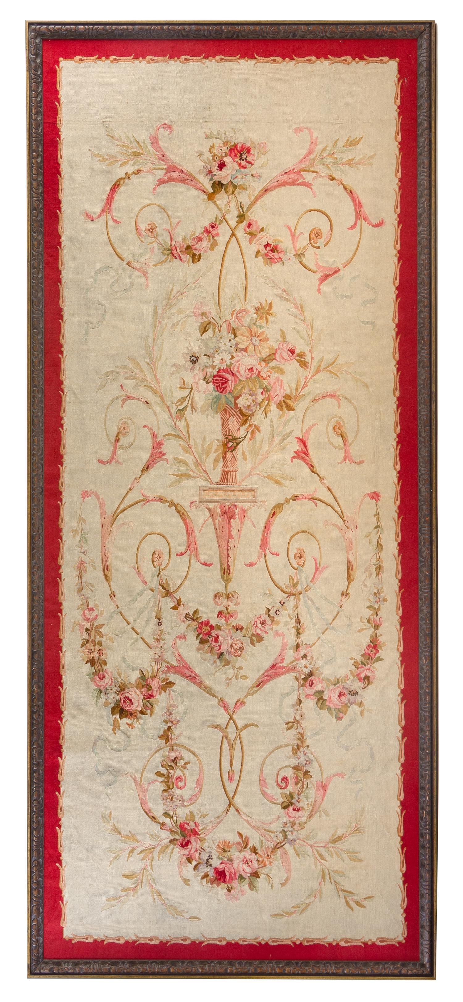 An Aubusson Wool Tapestry 9 feet x 3 feet 10 inches. — 19TH CENTURY
