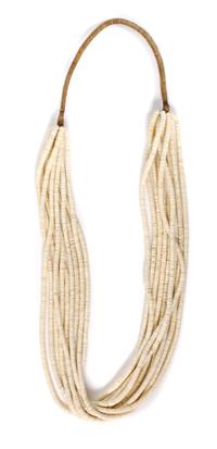 Two Heishi Necklaces Length of longest 34 inches.