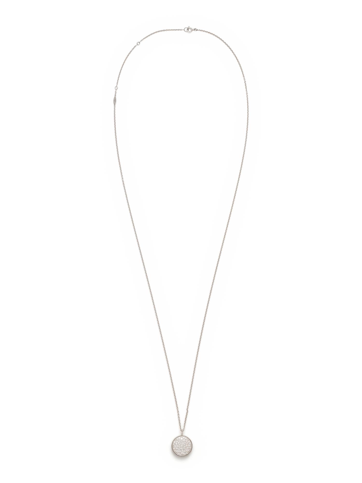 DIOR, WHITE GOLD AND DIAMOND 'ROSE DE VENT' PENDANT/NECKLACE