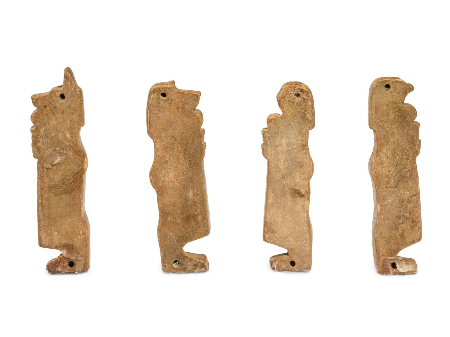 Four Egyptian Faience Amulets