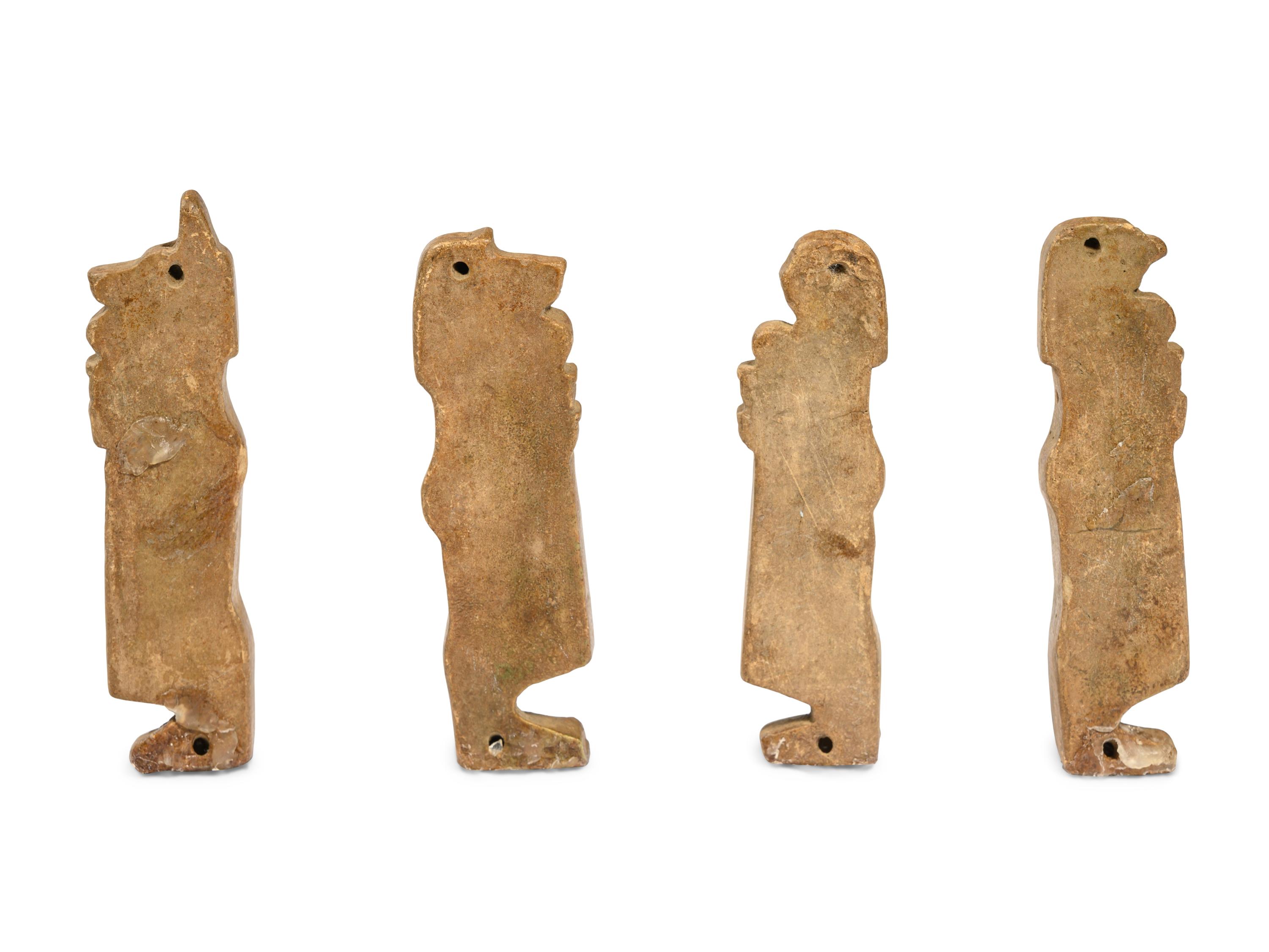 Four Egyptian Faience Amulets